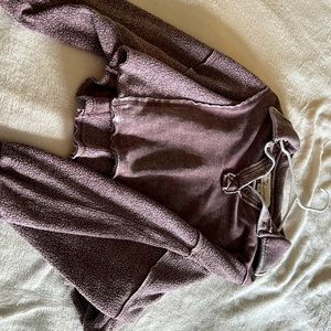 Purple winter pullover